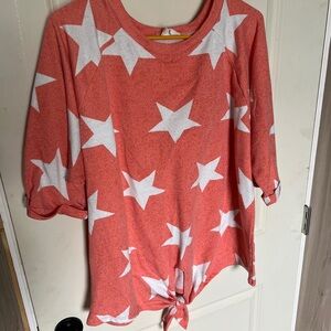 1.4.3. Story by Line Up Coral Star Long Sleeve Tee